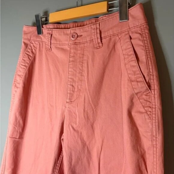 Old Navy size small Peachy Pink Chino Pants stretchy cotton straight leg - Picture 6 of 7
